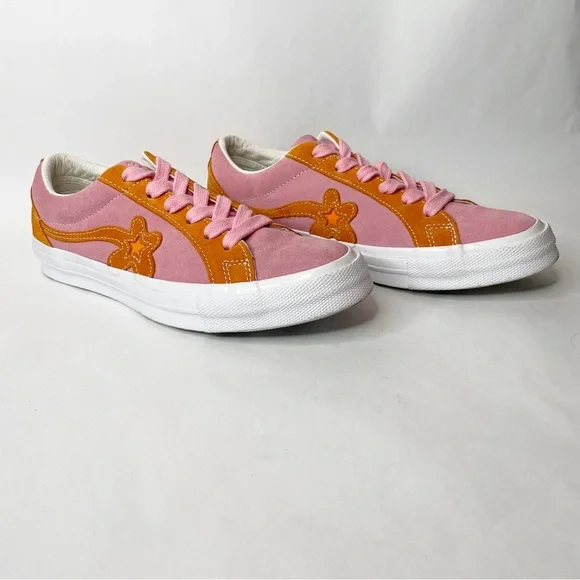 Converse One Star x Tyler The Creator Golf Le Fleur Pink Orange Skater Sneakers - Picture 12 of 12